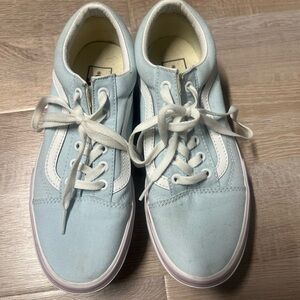 Vans Sky Blue Sneakers with White Accents